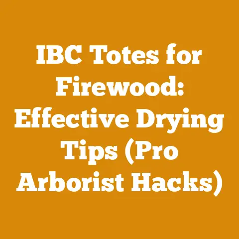 IBC Totes for Firewood: Effective Drying Tips (Pro Arborist Hacks)