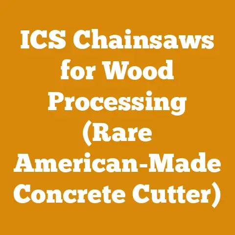 ICS Chainsaws for Wood Processing (Rare American-Made Concrete Cutter)