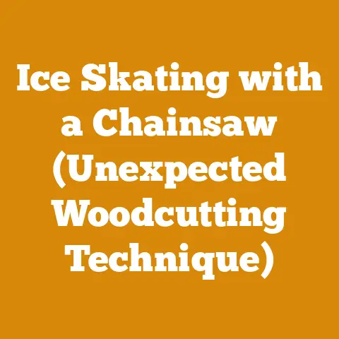 Ice Skating with a Chainsaw (Unexpected Woodcutting Technique)