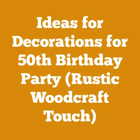 Ideas for Decorations for 50th Birthday Party (Rustic Woodcraft Touch)
