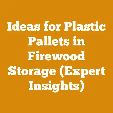 Ideas for Plastic Pallets in Firewood Storage (Expert Insights)