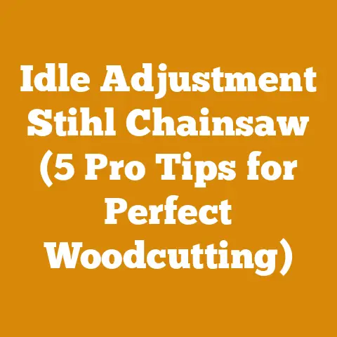 Idle Adjustment Stihl Chainsaw (5 Pro Tips for Perfect Woodcutting)