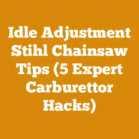 Idle Adjustment Stihl Chainsaw Tips (5 Expert Carburettor Hacks)