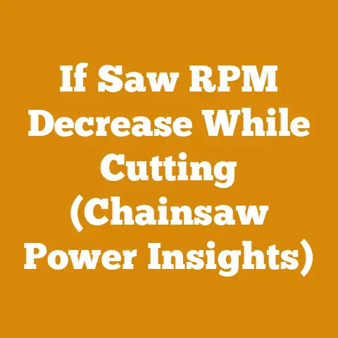 If Saw RPM Decrease While Cutting (Chainsaw Power Insights)