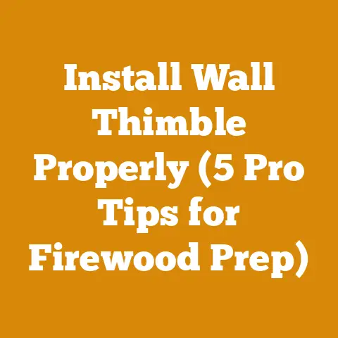 Install Wall Thimble Properly (5 Pro Tips for Firewood Prep)