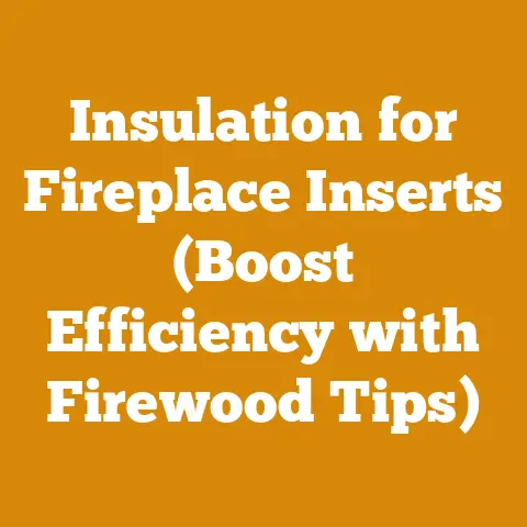Insulation for Fireplace Inserts (Boost Efficiency with Firewood Tips)