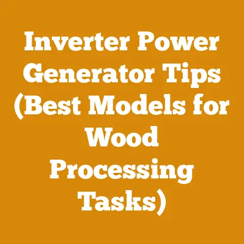 Inverter Power Generator Tips (Best Models for Wood Processing Tasks)