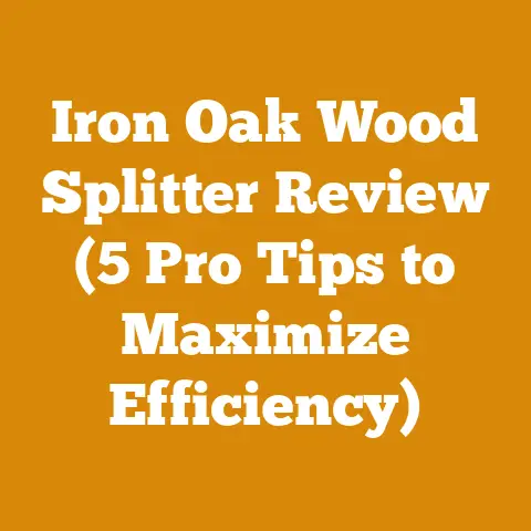 Iron Oak Wood Splitter Review (5 Pro Tips to Maximize Efficiency)