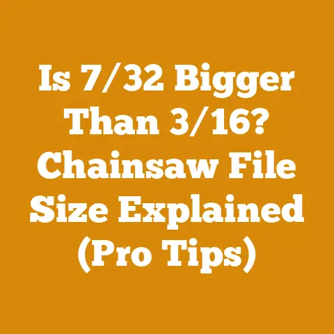 Is 7/32 Bigger Than 3/16? Chainsaw File Size Explained (Pro Tips)