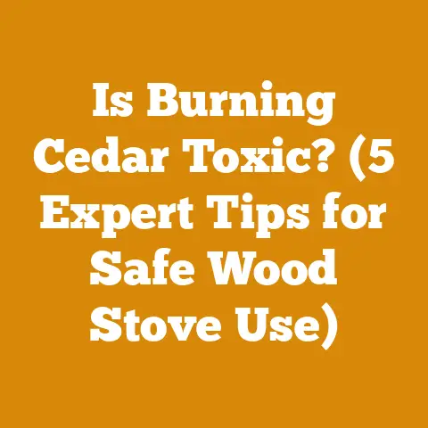 Is Burning Cedar Toxic? (5 Expert Tips for Safe Wood Stove Use)