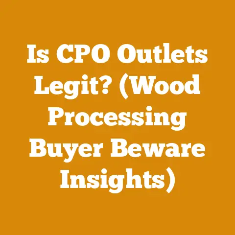 Is CPO Outlets Legit? (Wood Processing Buyer Beware Insights)