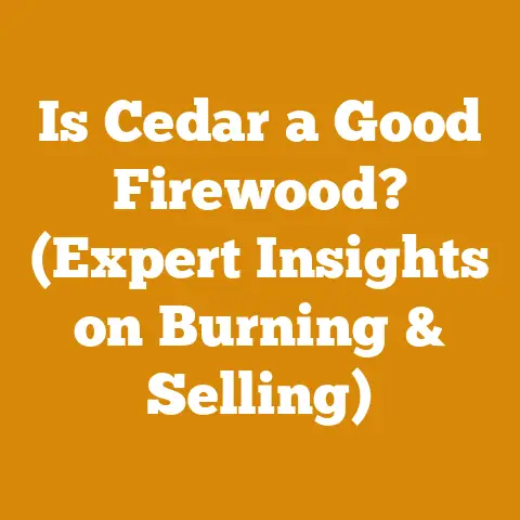 Is Cedar a Good Firewood? (Expert Insights on Burning & Selling)