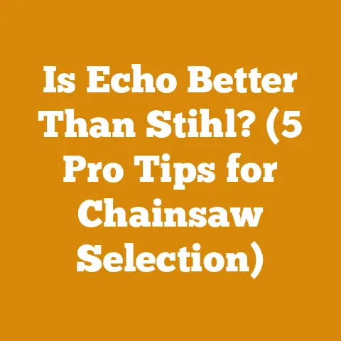 Is Echo Better Than Stihl? (5 Pro Tips for Chainsaw Selection)