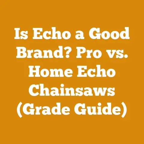 Is Echo a Good Brand? Pro vs. Home Echo Chainsaws (Grade Guide)