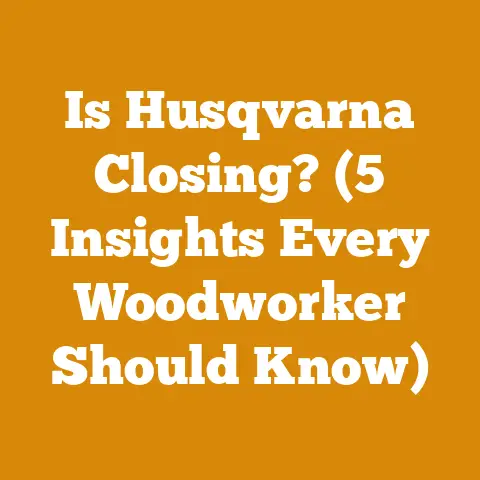 Is Husqvarna Closing? (5 Insights Every Woodworker Should Know)