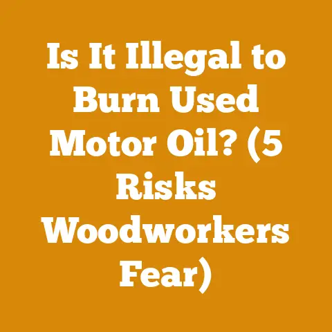 Is It Illegal to Burn Used Motor Oil? (5 Risks Woodworkers Fear)
