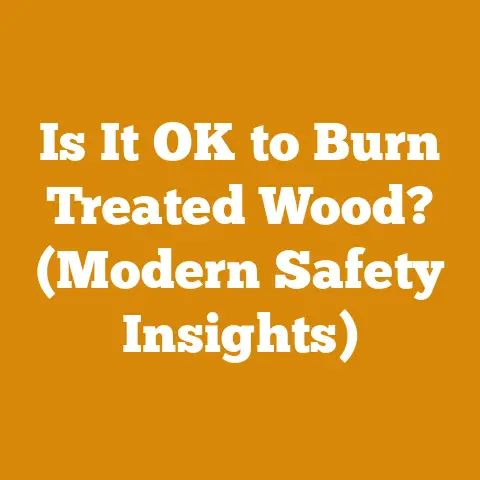 Is It OK to Burn Treated Wood? (Modern Safety Insights)