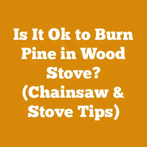 Is It Ok to Burn Pine in Wood Stove? (Chainsaw & Stove Tips)