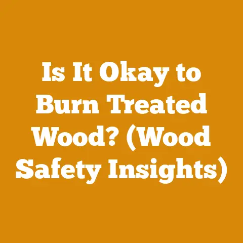 Is It Okay to Burn Treated Wood? (Wood Safety Insights)