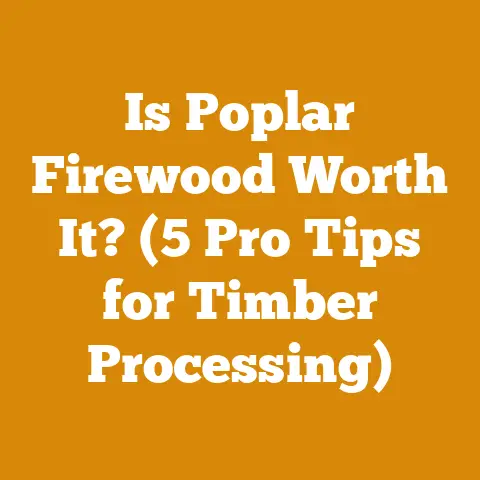 Is Poplar Firewood Worth It? (5 Pro Tips for Timber Processing)