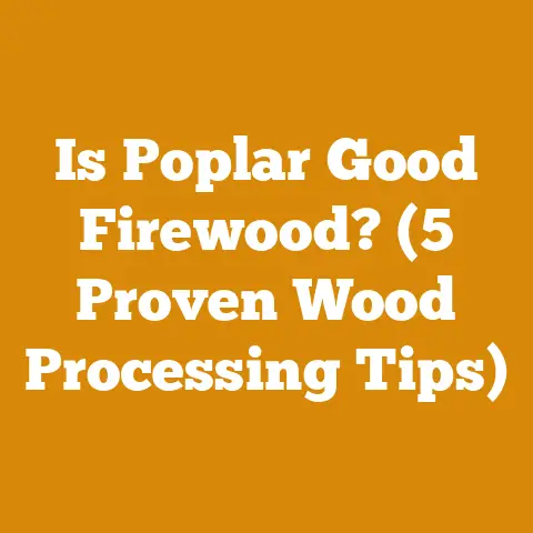 Is Poplar Good Firewood? (5 Proven Wood Processing Tips)