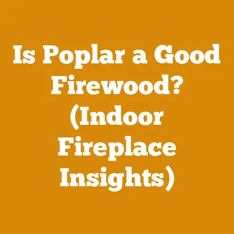 Is Poplar a Good Firewood? (Indoor Fireplace Insights)