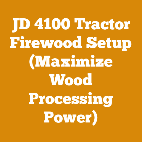 JD 4100 Tractor Firewood Setup (Maximize Wood Processing Power)