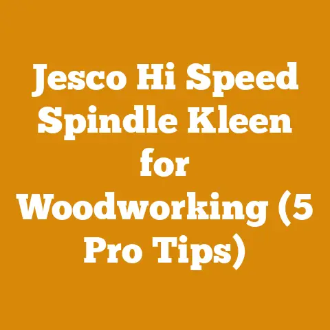 Jesco Hi Speed Spindle Kleen for Woodworking (5 Pro Tips)
