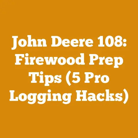 John Deere 108: Firewood Prep Tips (5 Pro Logging Hacks)