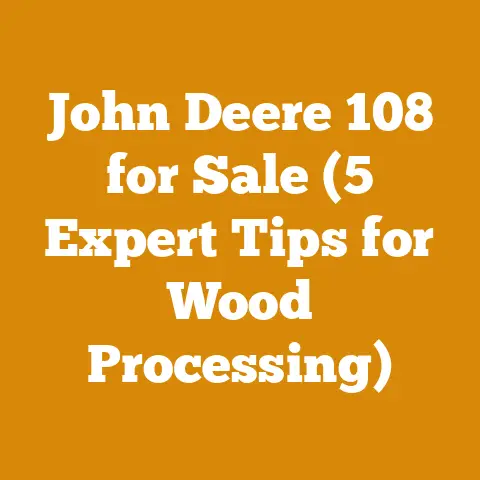 John Deere 108 for Sale (5 Expert Tips for Wood Processing)
