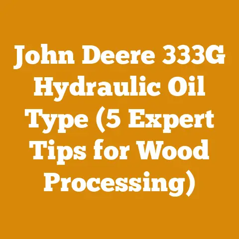 John Deere 333G Hydraulic Oil Type (5 Expert Tips for Wood Processing)
