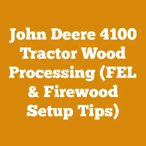 John Deere 4100 Tractor Wood Processing (FEL & Firewood Setup Tips)