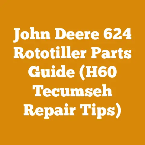 John Deere 624 Rototiller Parts Guide (H60 Tecumseh Repair Tips)