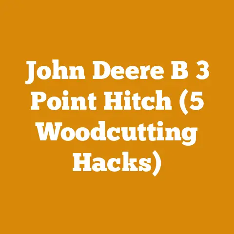 John Deere B 3 Point Hitch (5 Woodcutting Hacks)