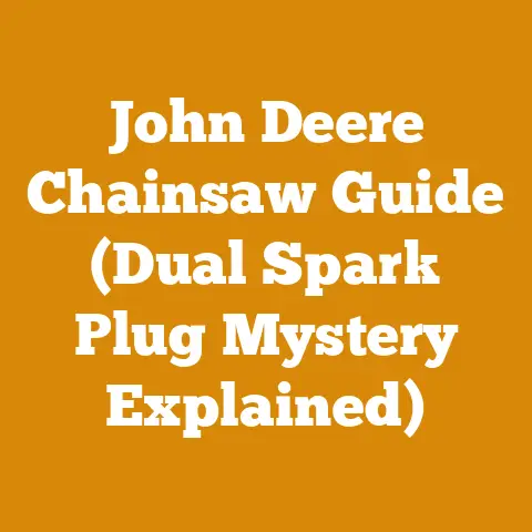 John Deere Chainsaw Guide (Dual Spark Plug Mystery Explained)