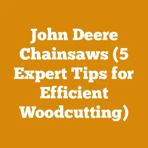John Deere Chainsaws (5 Expert Tips for Efficient Woodcutting)