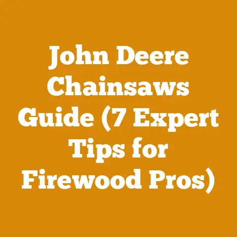 John Deere Chainsaws Guide (7 Expert Tips for Firewood Pros)