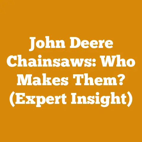 John Deere Chainsaws: Who Makes Them? (Expert Insight)