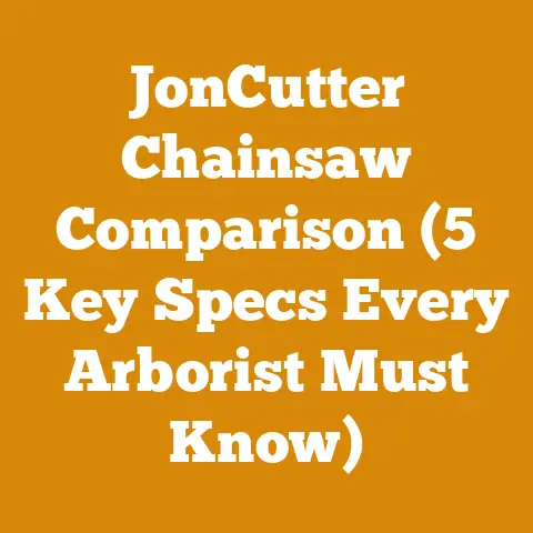 JonCutter Chainsaw Comparison (5 Key Specs Every Arborist Must Know)