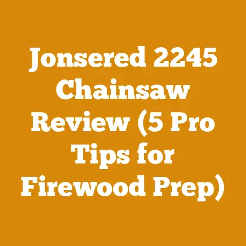 Jonsered 2245 Chainsaw Review (5 Pro Tips for Firewood Prep)