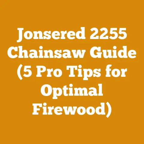 Jonsered 2255 Chainsaw Guide (5 Pro Tips for Optimal Firewood)