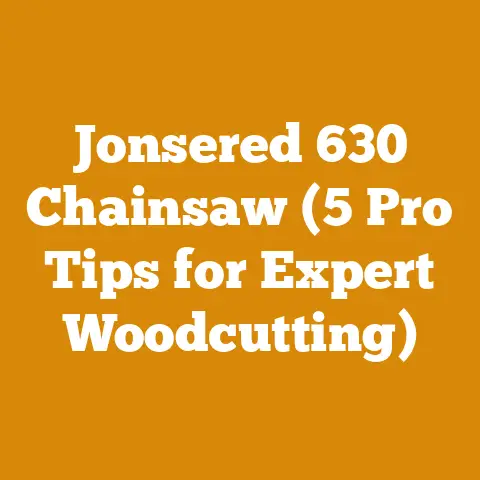 Jonsered 630 Chainsaw (5 Pro Tips for Expert Woodcutting)