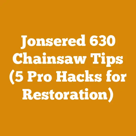 Jonsered 630 Chainsaw Tips (5 Pro Hacks for Restoration)