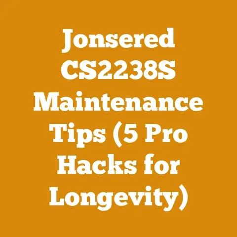 Jonsered CS2238S Maintenance Tips (5 Pro Hacks for Longevity)