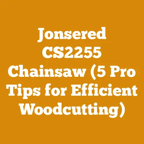 Jonsered CS2255 Chainsaw (5 Pro Tips for Efficient Woodcutting)