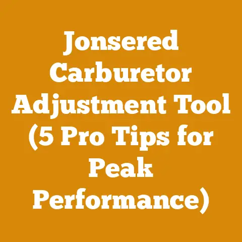 Jonsered Carburetor Adjustment Tool (5 Pro Tips for Peak Performance)