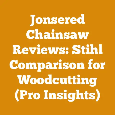 Jonsered Chainsaw Reviews: Stihl Comparison for Woodcutting (Pro Insights)