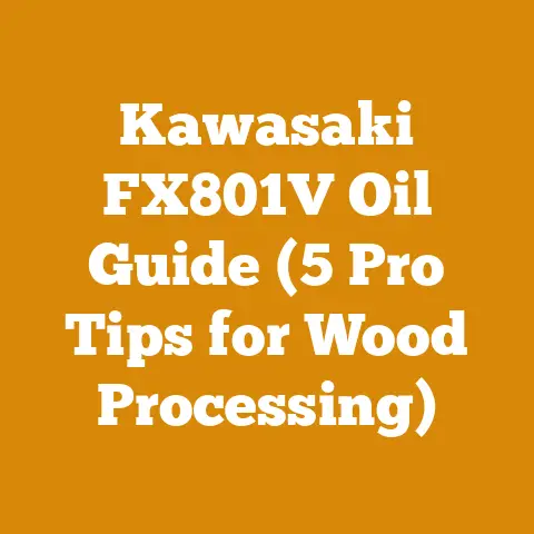 Kawasaki FX801V Oil Guide (5 Pro Tips for Wood Processing)