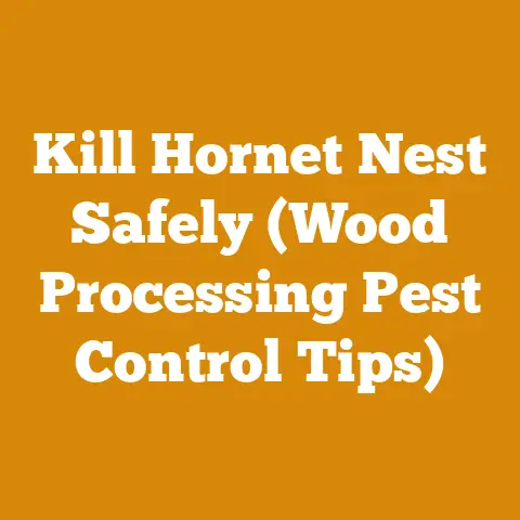 Kill Hornet Nest Safely (Wood Processing Pest Control Tips)