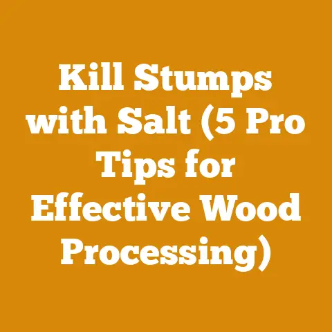 Kill Stumps with Salt (5 Pro Tips for Effective Wood Processing)